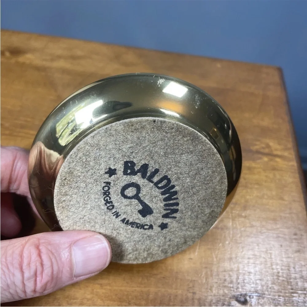 Vintage Baldwin brass Small candle holder 3
